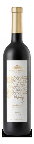 Pack De 12 Vino Tinto Casa Madero Gran Reserva Shiraz 750 Ml