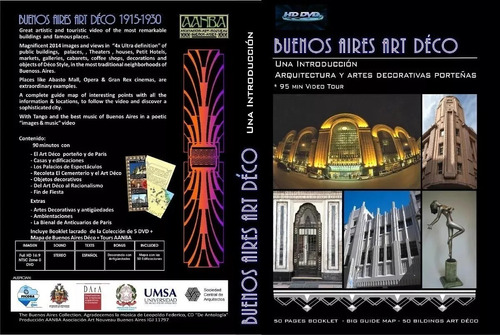 Dvd Buenos Aires Art Déco 50 Edificios, Con Mapa-guía Aanba