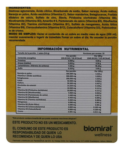 C-vym Polvo Efervescente C/10 Sobres De 9 G C/u