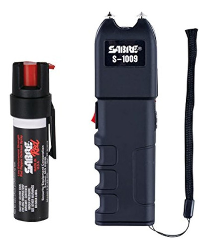 Saber Pepper Spray Y Stun Gun Selfdefense Kit Police Strengt