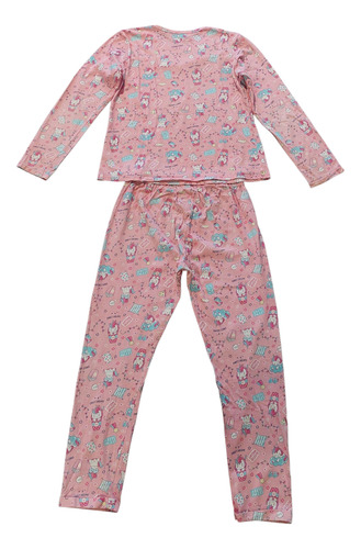 Pijama Niña Mangas Largas Talle Xxl (11-12 Años) Mimo (Usado)
