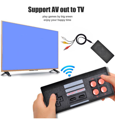 Imagen 4 de 5 de Mini Consola Retro Clasica 620 Videojuegos 2 Controles Nuevo