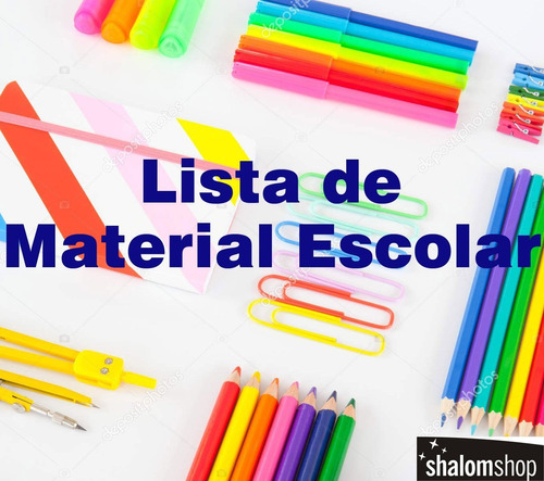 Lista Material Escolar Ensino Fundamental 2 Com 40 Itens Sh