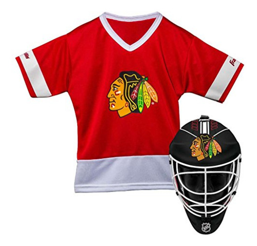 Cascos De Hockey Franklin Sports Chicago Blackhawks Conjunto