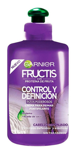 Crema Para Peinar Garnier Fructis Rizos Poderosos 300ml