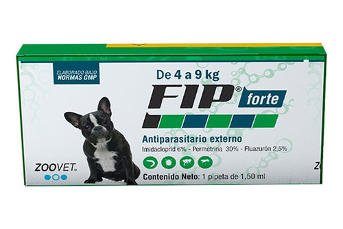 Antipulgas F.i.p. Forte Para Perros De 4 A 9kg