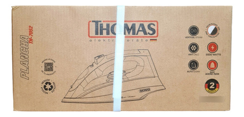 Plancha A Vapor Thomas Th-7052 Vertical 2000 W Acero Inox