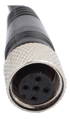 Uxcell M12 Recta 5 Pines Del Conector Del Zócalo De La Aviac
