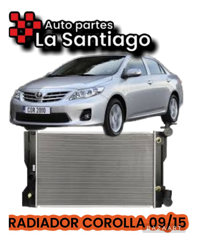 Radiador Corolla 2009 2010 2011 2012 2013 2014 2015