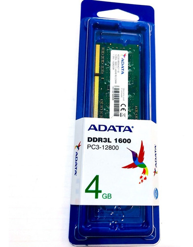 Memoria Ram 4gb 1x4gb Adata Adds1600w4g11-s Ddr3l