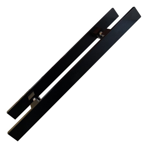 Puxador Porta Quadrato Preto 1m Total X 80cm Entre Furos