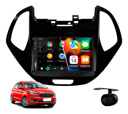 Central Multimidia Mp5 Apple Carplay Ford Ka 2019 2020 2021