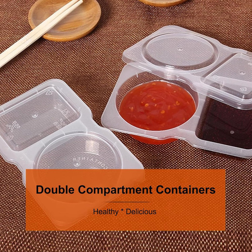 Mini Recipientes Reutilizables Para Aperitivos Con Tapa, Dob