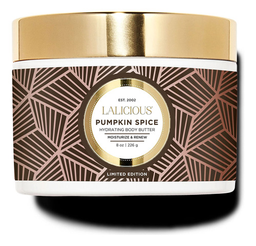 Lalicious Pumpkin Spice - Crema Hidratante Corporal Con Mant