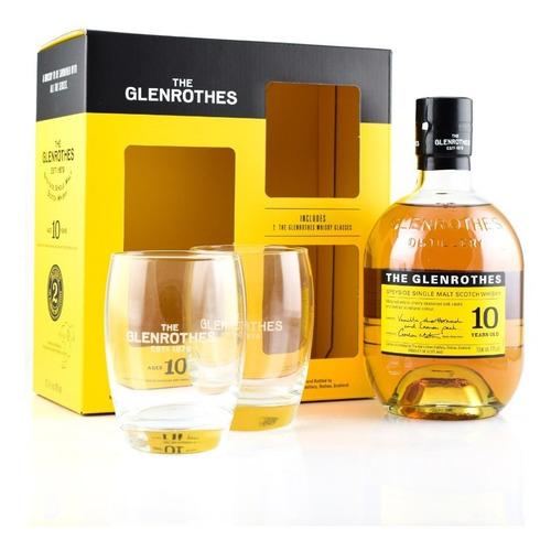 Whisky The Glenrothes 10 Con Vasos Goldbottle