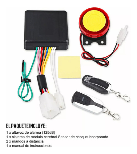 Alarma Antirrobo Para Motocicleta, Arranque Remoto, Control