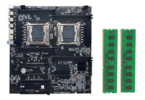 Placa Madre X99 De Doble Socket Lga2011-3, Soporte De Doble