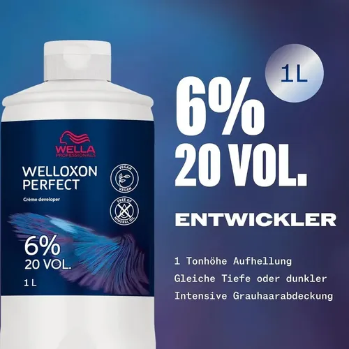 Wella Professionals Welloxon Perfect creme oxidante 6% 20 volumes 1L
