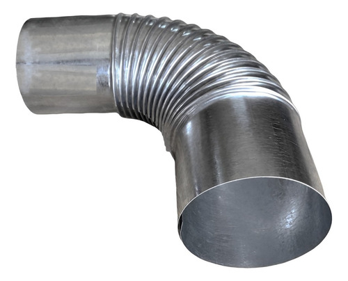 Curva 90° 115mm Galvanizada Para Cano Chaminé Fogão Lenha N2