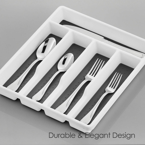 Juego De Cubiertos De 40 Piezas Con Bandeja Organizadora De