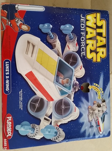 Imagen 3 de 7 de Juguete Nave Star Wars Jedi Force Luke X-wing Hasbro Playsko