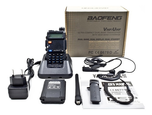 Imagem 2 de 3 de Rádio Comunicador Walk Talk Talkabout Dual Band + Fone Uv5r