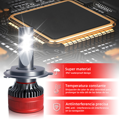 Kits De Led Honda Civic Sir 00-03 H4 Alta+baja Luz Faro Foco