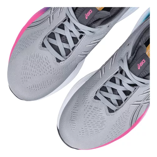 Tenis Asics Correr Gel-nimbus 25 Mujer Gris