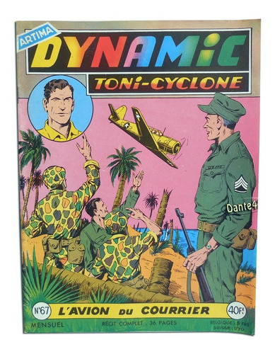 Imagen 1 de 5 de Dante42 Comic Antiguo Dynamic Toni-cyclone N.67 1958