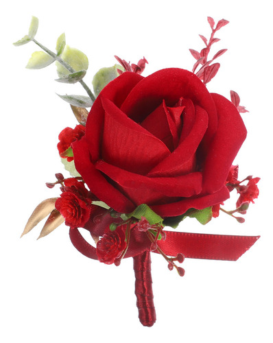 Ramillete De Boda Artificial Con Forma De Ojales Rosas Para