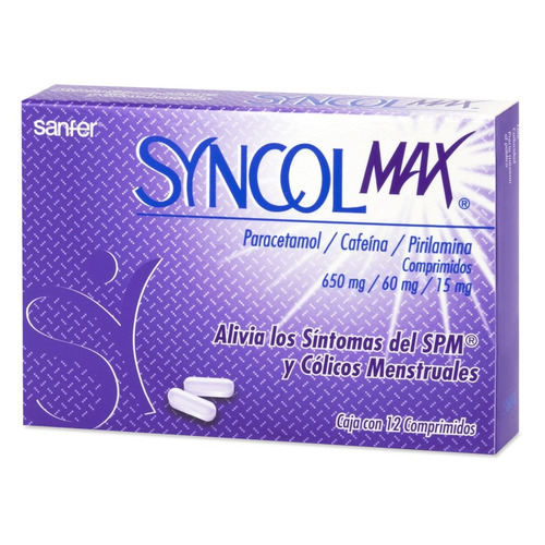 Syncol Max Cólico Menstrual 12 Comprimidos - 650/60/15 Mg