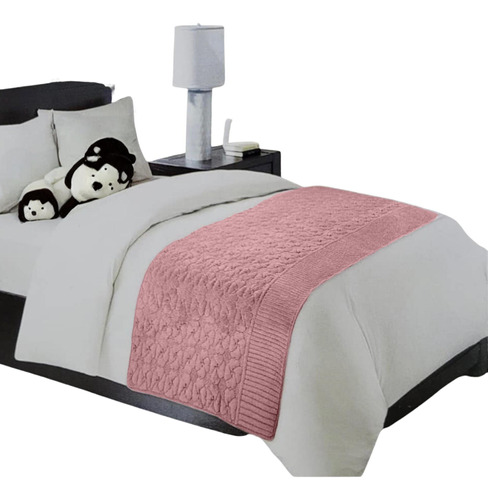 Piecera De Cama Tela Plush Y Genero Reversible 44