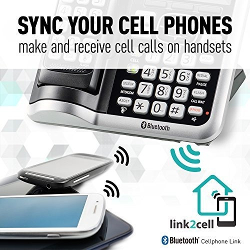 Panasonic Kxtgf575s Link2cell Bluetoothcordless Phone Con As