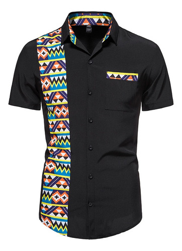 Ut Camisa Con Estampado Africano Para Hombre, Ropa Vintage,