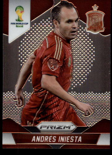 2014 Panini World Cup Prizm 177 Andres Iniesta España Tarjet