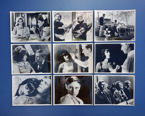 9 Fotos Cine Lobby Cards Originales Yo, Mujer 1965 Dinamarca
