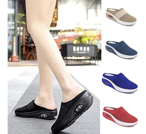 Zapatos Para Caminar Sin Cordones Para Mujer Con Cojín De Ai
