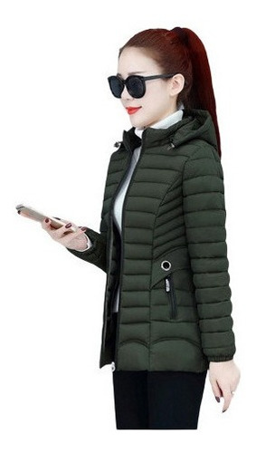 Chaqueta Acolchada De Algodón Para Mujer, Parkas Cortas