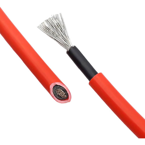 Cable Solar 4mm2 Rollo 200mts Rojo Libre Halógenos H1z2z2-k