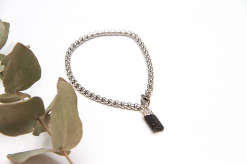 Pulsera Box Con Piedra En Bruto 