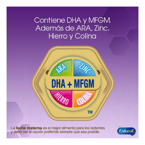 Imagen 2 de 3 de Leche de fórmula en polvo Mead Johnson Enfamil Premium Confort en lata de 375g - 0 a 12 meses