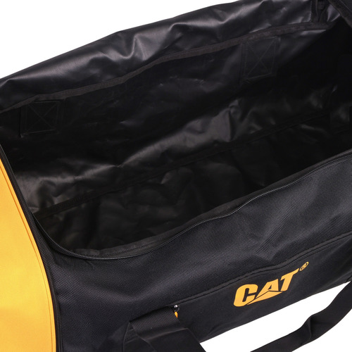 Bolso Expansible Cat V-power Con Ruedas Color Negro Lisa