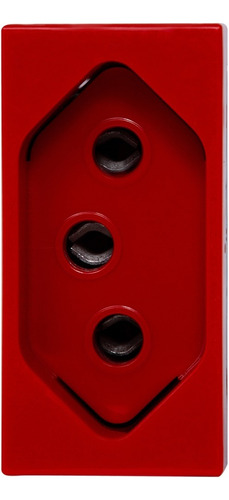 Pial Arteor Socket 2p + T 20A, cuadrado rojo 593732, color rojo