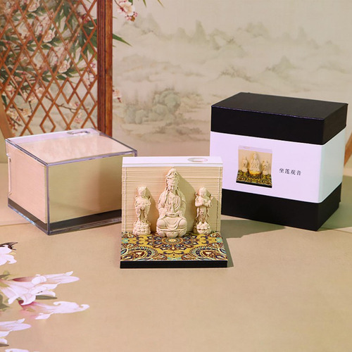 Calendario 2025 En 3d Con Estatua De Guanyin De