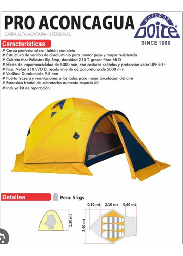 Carpa Doite Pro Aconcagua