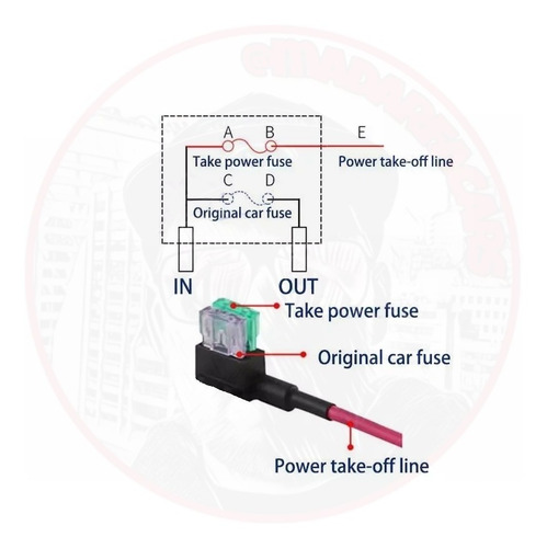Imagen 8 de 8 de Porta Fusible Compatible Con Moto Auto - Ladrón De Energía