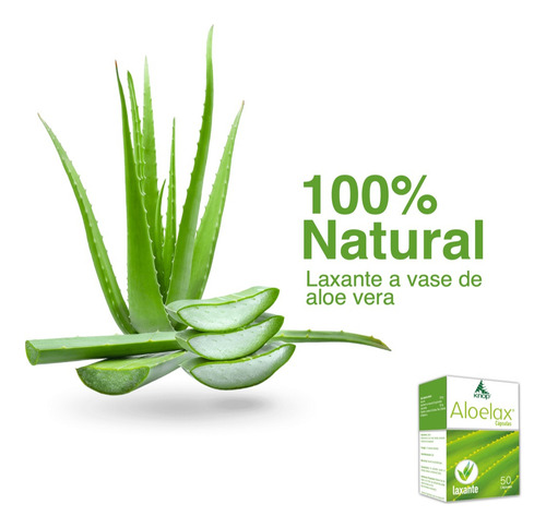 Imagen 4 de 5 de Laxante Aloelax, Rápido, Efectivo Y Natural 50 Cápsulas