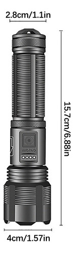 Linterna I Xhp50, Pantalla De Alimentación, Carga Usb, Fuert
