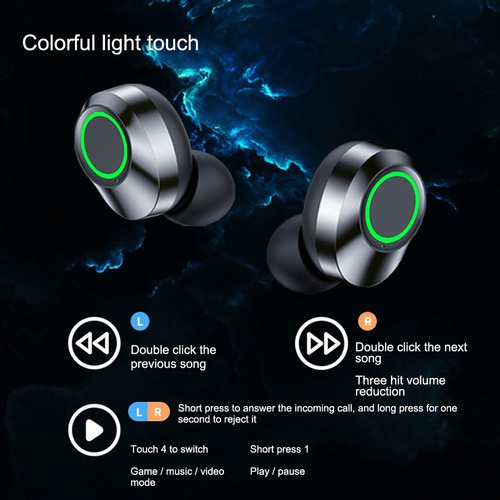 5.3 Auriculares Inalámbricos 9d Stereo Sports Waterpro