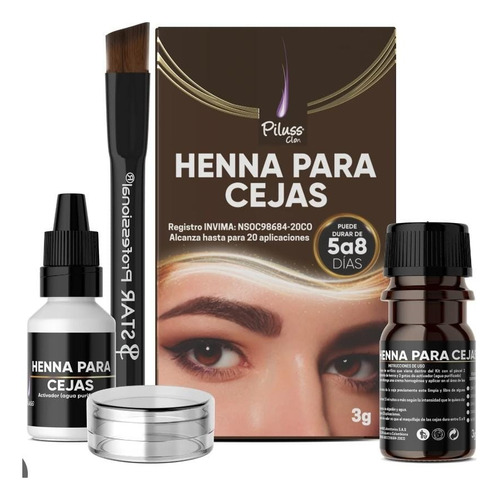 Henna Para Cejas - Unidad a $23000